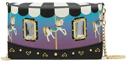 Betsey Johnson Damen Wallet Spin Me Geldbörse Crossbody, Mehrfarbig/Meereswellen (Ocean Tides)