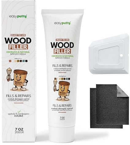 Wood Filler - Wood Putty for Furniture Repair, Wooden Cabinet, Door, Table