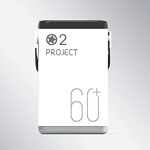 Power Bank 60000Mah Quick Charge Four USB Ports Large Capacity Outdoor Mobile, Power Bank Portable 37W Energy Storage Powerbank, Smart Phone, Tablet And More,White