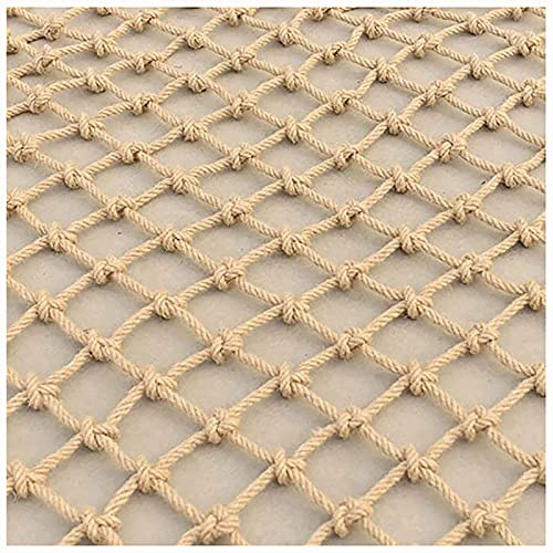 Kids Climbing Net - Outdoor Safety Cargo Net for Play & Fitness - 6mm Thick Jute Hemp Netting - Anti-Fall Rope Ladder - Perfect for Adventure & Exercise