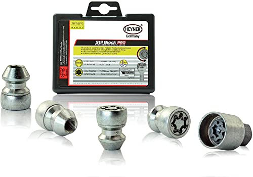 Fits Hyundai ix35 Heyner Germany Locking Wheel Nuts Set 4 Car Security Locks Anti-theft 771/5 M12x1.5