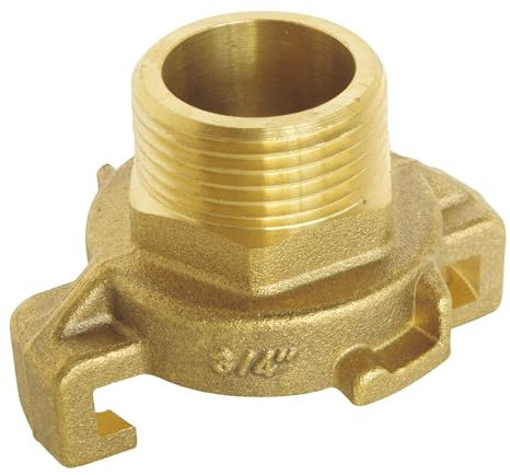 SOMATHERM FOR YOU, Raccord express cannelé Mâle 1/2 avec joint intégré pour robinet de puisage - Connexion rapide et étanche pour tuyaux d'arrosage en laiton durable