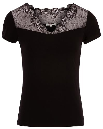 Morgan Femme Tshirt 191-dclary.n, Noir, M EU