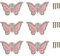 Butterfly Cupboard Knobs,6 pcs Hand-Painted Butterfly Cabinet Knobs Drawer Pull Handle for Decorative Drawers, Wardrobes, Cabinets (Pink)