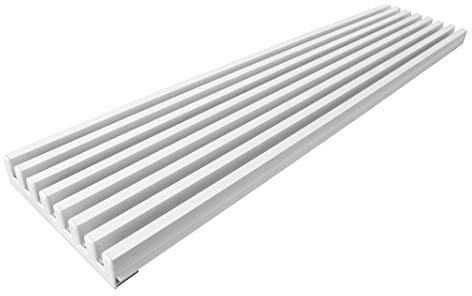 Rejilla de aireación de altura 145 mm (1200, Blanco Brillo)