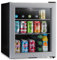 Subcold Super50 LED – Mini Fridge | 50L Beer, Wine & Drinks Chiller | LED Light + Lock & Key | Energy Efficient (Silver)