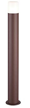 Moderne Wegeleuchte aus Aluminium in Rostoptik, Höhe 80cm