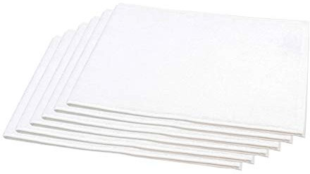 Sensepura, 6-er Pack Gesichtskompressen Oshibori weiß 30x80 cm | Kosmetikkompressen | kleine Wellnesstücher (500 g/m²)