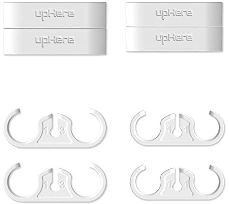 upHere CPU Liquid Coolers Tube Combs 8 Pieces Set =4 Pieces for Tube Diameter Up to 11 mm （0.43in）/4 Pieces for Tube Diameter Up to 13 mm （0.51in） White-CM408