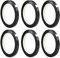 Lot de 9 rouleaux de ruban adhésif fin effaçable à sec - 6 mm - Noir