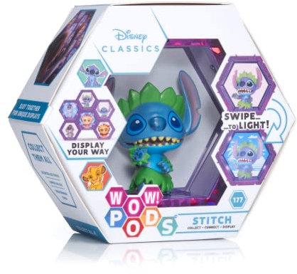WOW! PODS Hula Stitch – Lilo & Stitch | Figurine Officielle Disney Classique Lumineuse à tête branlante | Objets de Collection, Jouets et Cadeaux | Numéro 177 dans la Collection