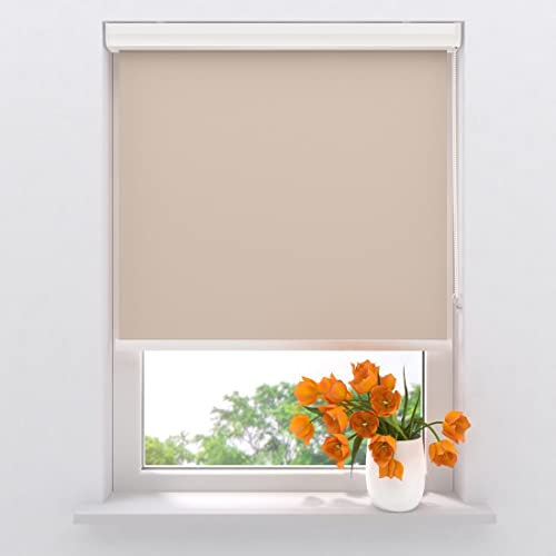 Rollo Kassette Pure - Verdunkelnd - Sand - 40 x 175 cm