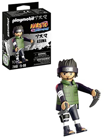 PLAYMOBIL Naruto 71119 Asuma im Kampfanzug, kreativer Spielspaß für Animefans mit tollen Details und authentischen Extras, ab 5 Jahren