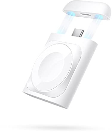 ESR Portable Charger for Apple Watch Ultra/8/7/6/5/4/3/2/1/SE, Certified Made for Apple Watch, Small and Portable, Magnetic Cover, Fast Magnetic USB-C Charging