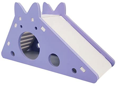 WAITLOVER Hamster assemblé jouet toboggan cochon d'Inde ours doré hamster hamster maison accessoires jouets animaux domestiques cage colorée petite L7P3 bois Violet Taille Unique