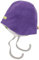 loud + proud Unisex Kinder Lt1 Fleece, GOTS Zertifiziert Beanie-Mütze, Violet, 49-50 EU