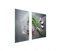 DarHaus Plaque de protection universelle pour plaque de cuisson 75 x 52cm 2 pièce Pour plaques de cuisson Protection contre les éclaboussures Planche a découper en verre trempé, Ardoise Romarin