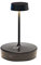 Zafferano, Swap Mini Lampe, Wiederaufladbare und Kabellose Tischlampe mit Touch Control, Geeignet für den Innen- und Außenbereich, Dimmer, 2700 K, Höhe 14,8 cm, Farbe Schwarz