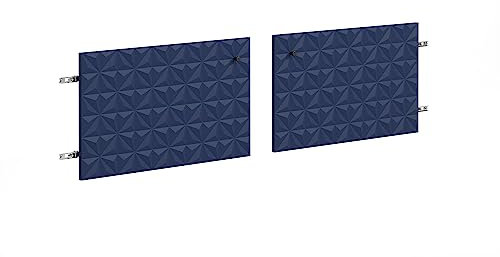 trendteam smart living - 2er Set Türen TV-Lowboard - Wohnzimmer - Sentra - Maße 60 x 36 x 2 cm - Farbe Dark Blue - 224032084