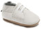HMIYA Weiche Leder Krabbelschuhe Babyschuhe Lauflernschuhe mit Wildledersohlen für Jungen und Mädchen 0-6 Monate 6-12 Monate 12-18 Monate 18-24 Monate（12-18 Monate，Weiß）