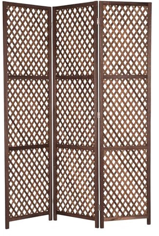 CREEDWOOD SÉPARATEUR DE PIÈCES Lumina | Bambou, Bois, 170 cm, 3 pièces | Paravent en Bambou, Pare-Vue, cloison, séparation, vestiaire en Bambou, séparateur déco | Couleur: Brun