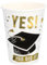 PARTY DISCOUNT NEU Papp-Becher Graduation Yes You did it, 8 Stück