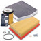 BESTPRICE Set di filtri di ispezione con 1x filtro dell'olio, 1x filtro dell'aria della cabina, 1x filtro dell'aria, Compatibile con MERCEDES Classe B (W246, W242), CLA (X117)(C117), Classe A, GLA