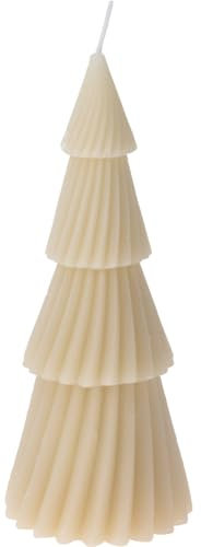 Candela decorativa a forma di albero di Natale, 7 x 21 cm, Farbe:beige