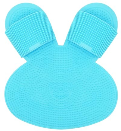 Tapis de douche pour pieds avec ventouses, en forme de lapin, tapis de massage de bain, tapis de bain antidérapant, tapis exfoliant , brosse polyvalente pour les bras, le dos, les pieds