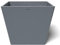 POTS&MORE Maceta Prismo 40 (40,8 cm, Forma Cuadrada, Color Gris, Altura 33,2 cm, Maceta de plástico, para Plantas de Interior) VP024001