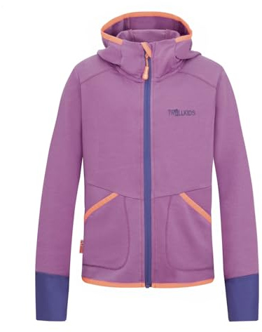 Trollkids Girls Saltfjord Jacket 140, Mallow pink
