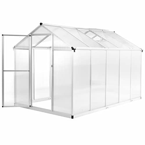 ShCuShan Serre Aluminium 302x190x195 cm 11,19 m³,Carport Abri Voiture,Serre Tunnel