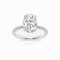 Molioaki Verlobungsring Damen 925 Sterling Silber Eheringe Frauen Ringe 1.21-3.21 ct 5A Zirkonia Personalisierte Individuelle Gravur Ring-OVAL