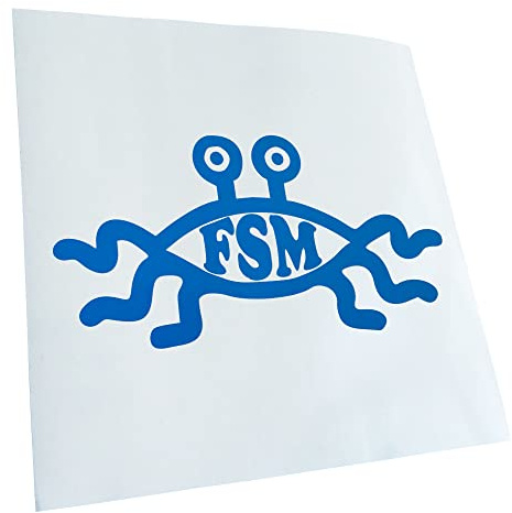 Kiwistar - Autoaufkleber - Blau - 20x10cm FSM - Heckscheibe Auto Aufkleber wetterfest für Kfz LKW Mofa Truck - Sticker außen selbstklebend Tuning Zubehör für Fenster Fahrzeug Scheibe
