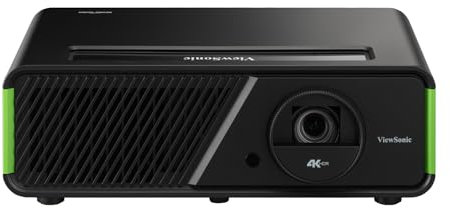 ViewSonic X1-4K Pro True 4K HDR Smart LED Projector with Built-in Google TV, 2500 ANSI Lumens, 240Hz, 4.2ms Low Input Lag, Auto H/V Keystone, 60000 Hour LED Life, for Home Cinema & Gaming