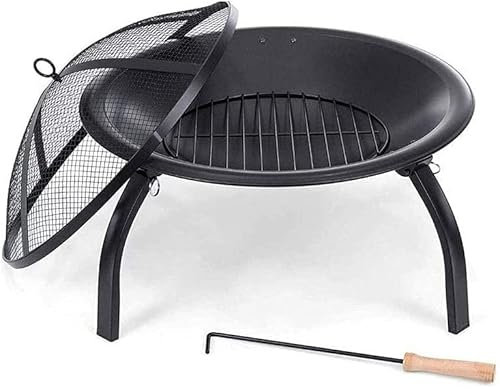 JFNHUTL Barbecue a Gas per Esterni, braciere Portatile da 56 cm di Diametro, braciere da Giardino, fornello da Campeggio, Barbecue da Cortile