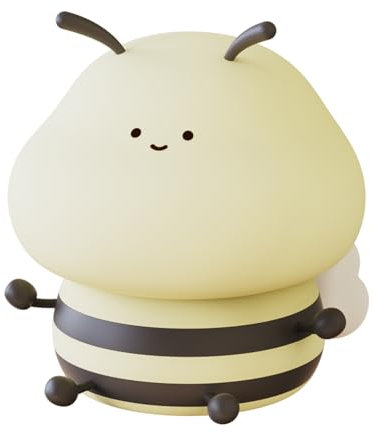 Piashow Nachtlicht Baby-Multicoloured Bee Night Light for Baby & Children's Room，Nachtlicht aus weichem Silikon，Dimmable, Nursing Light & Night Lamp for Children ，tolles Geschenk fürs Kinderzimmer