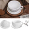 2 Stück Silikonform Kaffeetasse mit Untertassen WISIRENT, Silikonformen Cup Kerzenständer Silikonform Kerzenhalter Tasse, Gießformen Silikon Teetasse Tablett Resin Formen für Bastelarbeiten, Gips