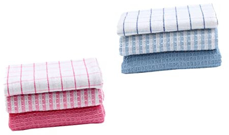 COLLBATH 6er Satz Haushaltsgeschirrtücher Praktische Küchenwaschlappen Wasserabsorbierende Wischlappen Für Geschirrreinigung