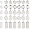 Innovess Pendant Trays Kit Round, 5 Styles Silver Pendant Blanks for DIY Crafting, Bezels for Resin Jewellery Making, Cabochons Flat Back Settings for Earring Pendants Jewellery Making（60pcs）