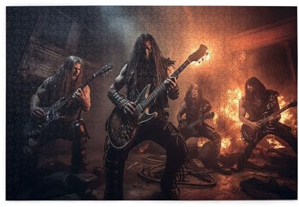 1000-Piece Heavy Metal Bands Puzzle - for Music Lovers, Modern Style Jigsaw