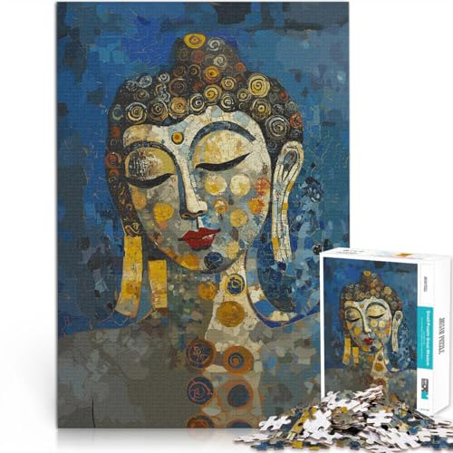 Lernspiele Heimdekoration Spirituelles Buddha-Gemälde Teenager-Puzzle 1000 Teile 50x75cm Einzigartige Wohndekoration und Geschenke für und ab 14 Jahren