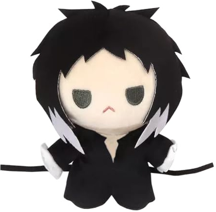 Akutagawa Ryunosuke Plüschkissen, BSD Anime-Charakter, Dazai Osamu, weiche gefüllte Figuren, 20 cm, Cartoon-Überwurfkissen, Schlafzimmer, Sofa, Dekoration, Geschenke für Fans