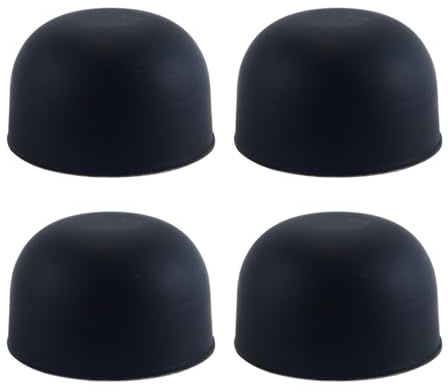Durlo 4 Pcs Black Round Silicone Speaker Isolation Feet,Non Scratch, Non Skid, Turntable and Subwoofer Feet