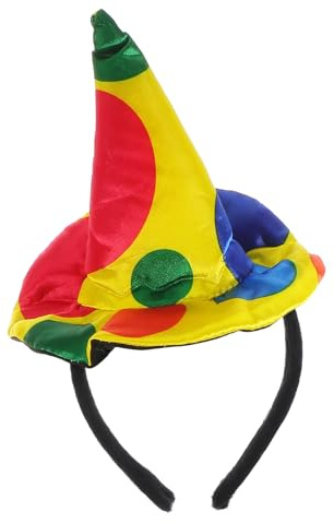 PLAFOPE Clown Haarreifen Einfach Anzuziehen aus Vinyl 2 Stück mit Kreativem Design Lustiges und Einzigartiges Aussehen für Kostümpartys und Festivalfeiern