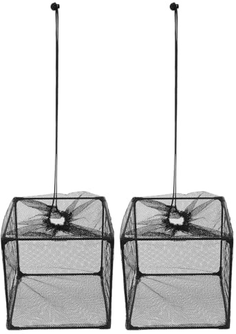 GALPADA 2 Stück Teichpumpenfilterbox mit Anti verstopfungsnetz Langlebiger Pumpenschutzkorb für Außen Teichwasser Effiziente Filtration Großer und Partikel Schwarzer Filterwürfel für