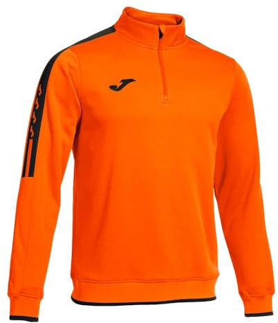 Joma Herren-Sport-Sweatshirt mit halbem Reißverschluss, XS-4XL, Thermofleece-Futter und Stehkragen, Olimpiada