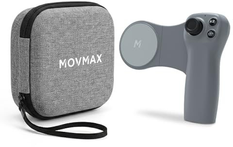 MOVMAX Pocket Controller mit Aufbewahrungstasche für DJI Osmo Pocket 4/3/2 | Bluetooth-Controller mit Aufbewahrungskoffer und Magnethalterung