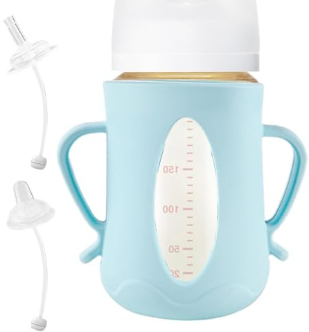 Protection Biberon Lait Incassable Gaine de Protection en Silicone