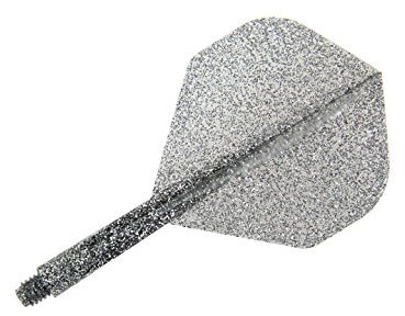 Condor Darts Lame Glitter Flight Standard Short Smoke Silver